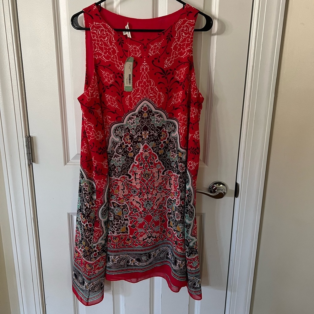 Sleeveless swing dress